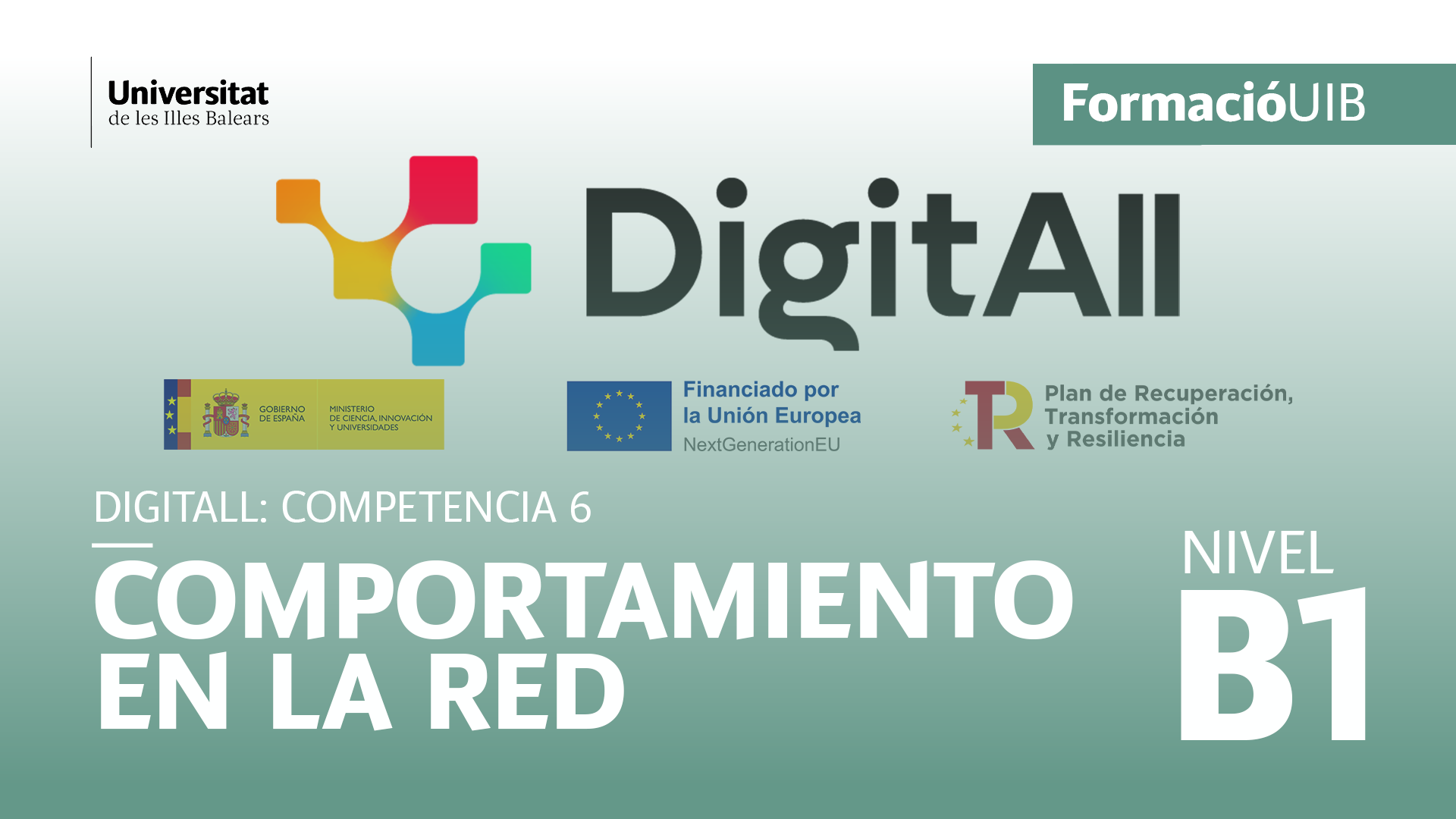 (Nivel B1) Introducción a la gestión de la identidad digital