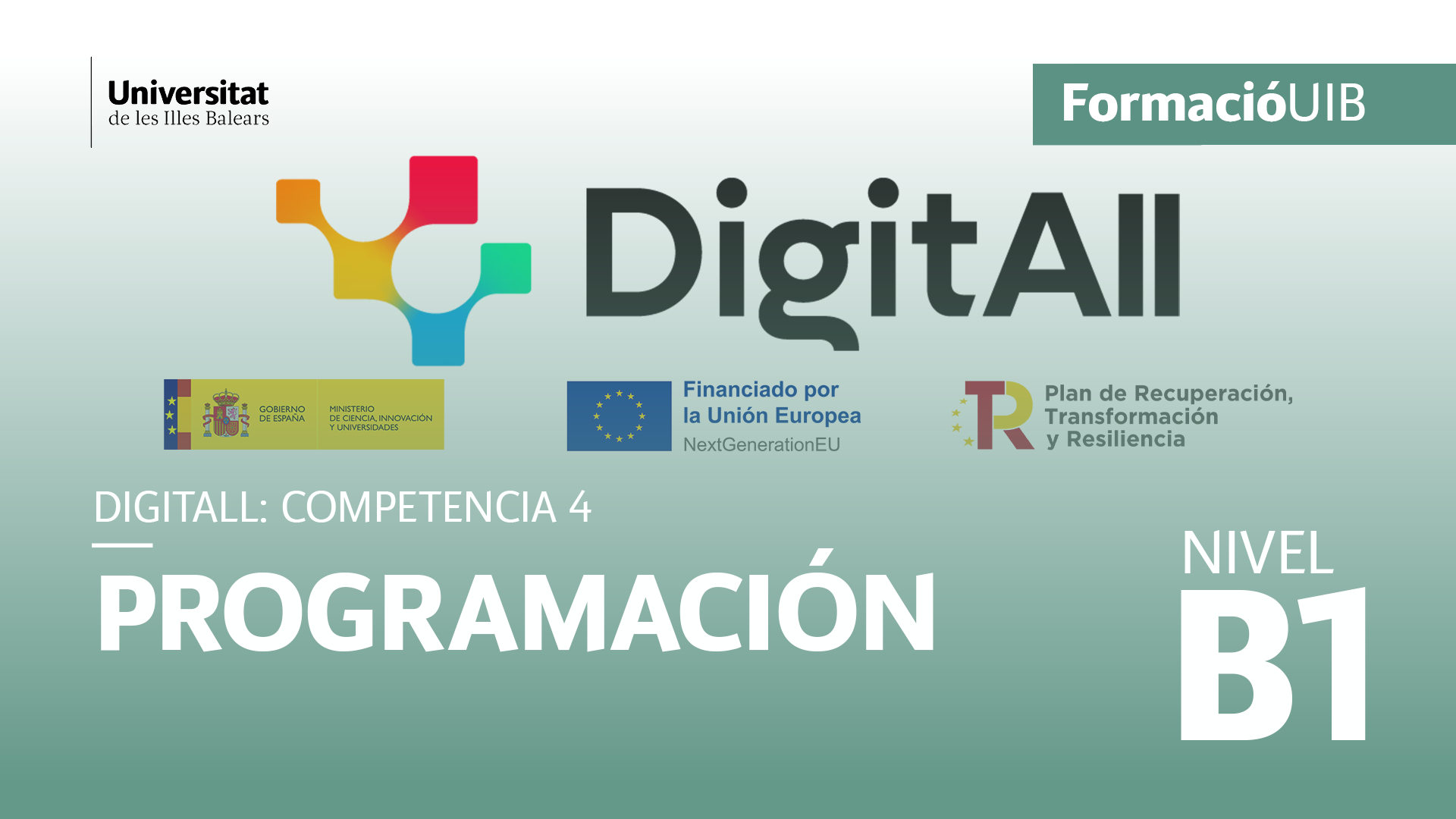(Nivel B1) Introducción a programación