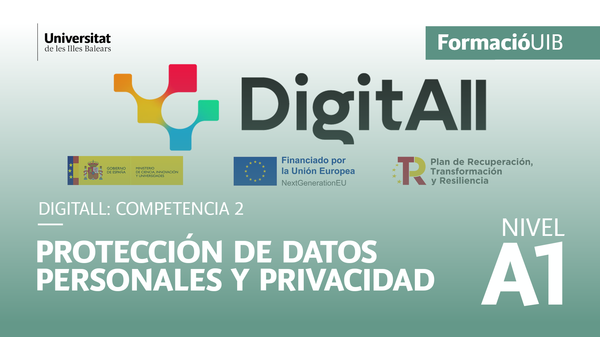 (Nivel A1) Introducción a la protección de datos personales y la privacidad