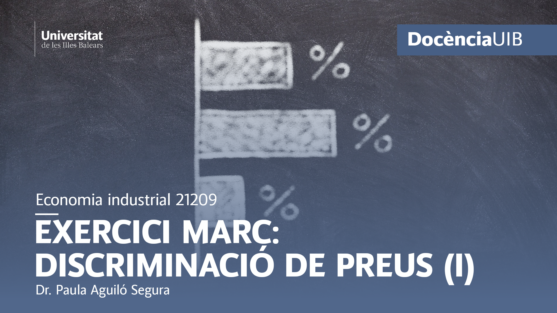 Industrial Economics 21209. Framework exercise Price Discrimination (I)